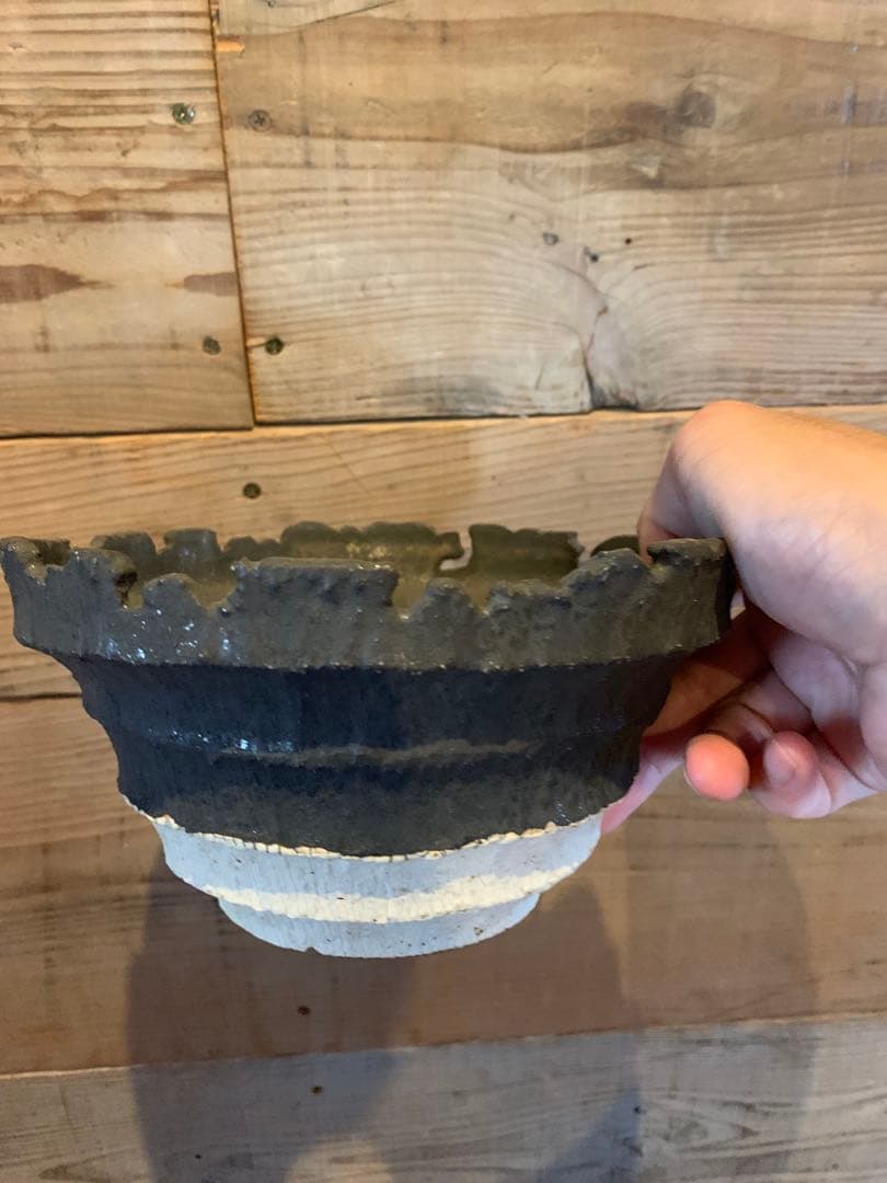 菊地元野　植木鉢　AVOCADO BORDER 新品　中鉢