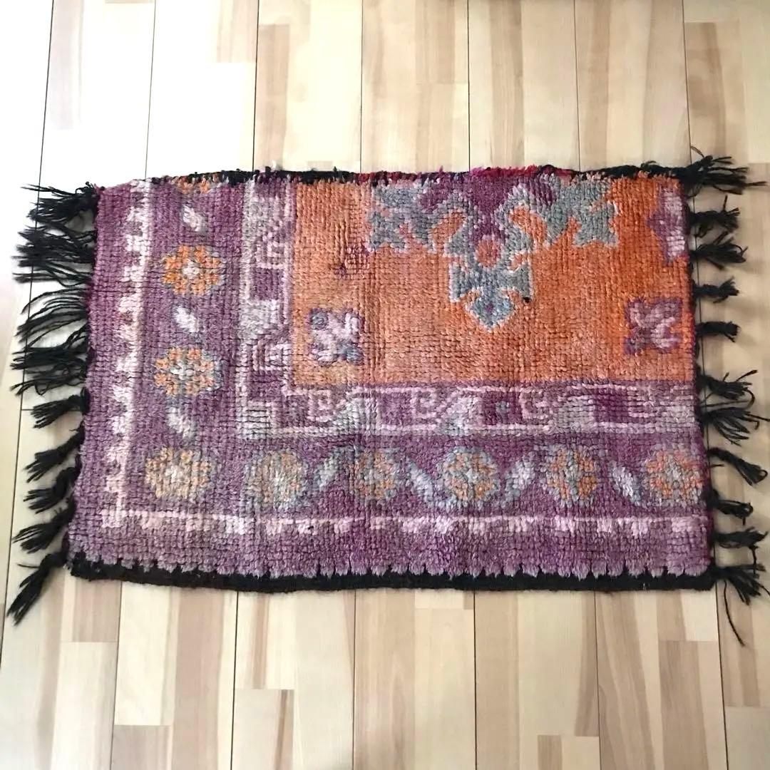 ヴィンテージ モロッコ ラグ カーペット 敷物 絨毯