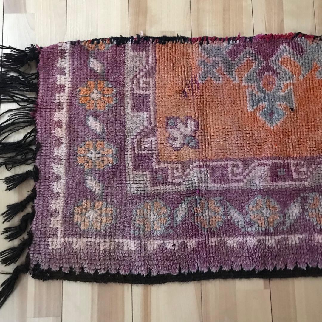 ヴィンテージ モロッコ ラグ カーペット 敷物 絨毯