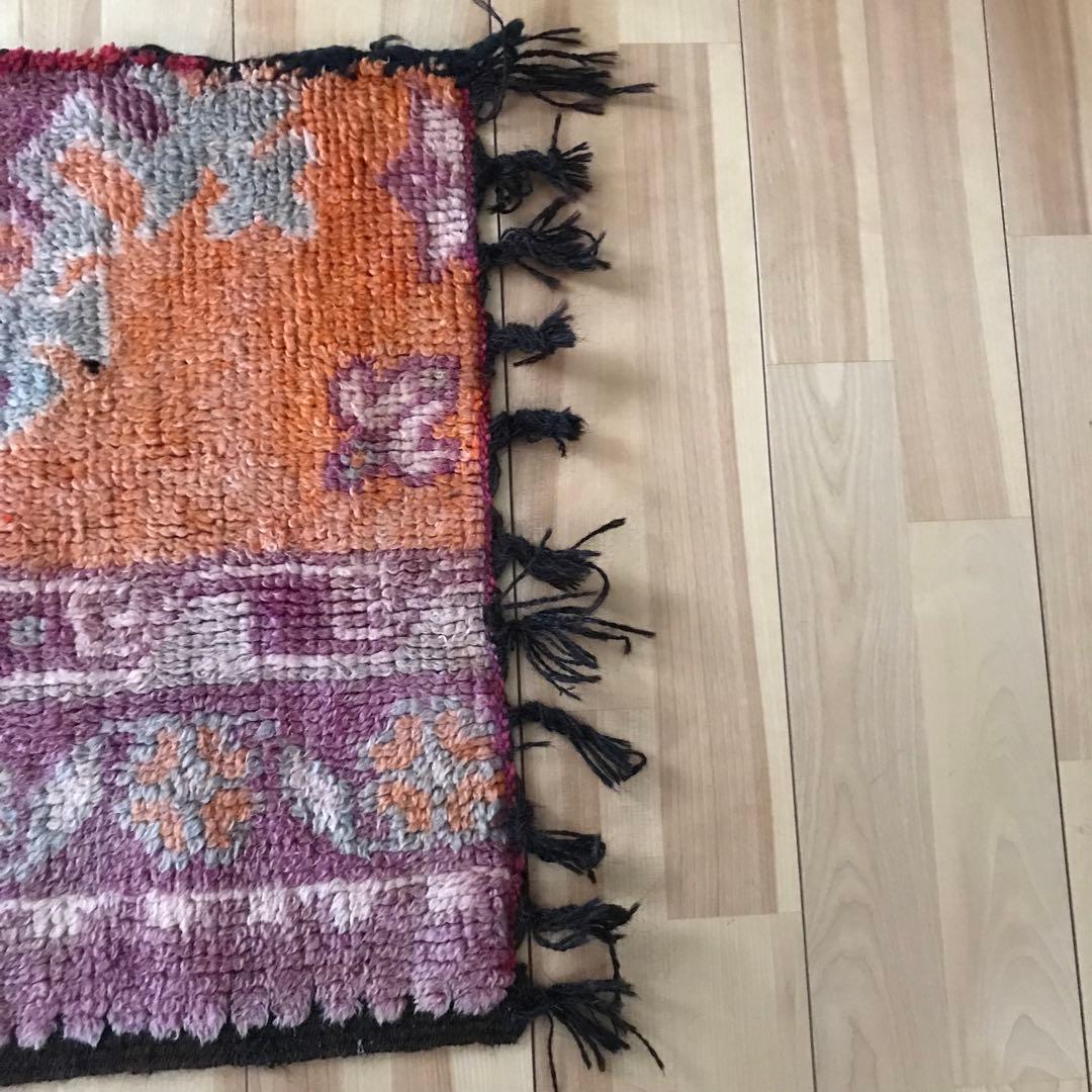 ヴィンテージ モロッコ ラグ カーペット 敷物 絨毯