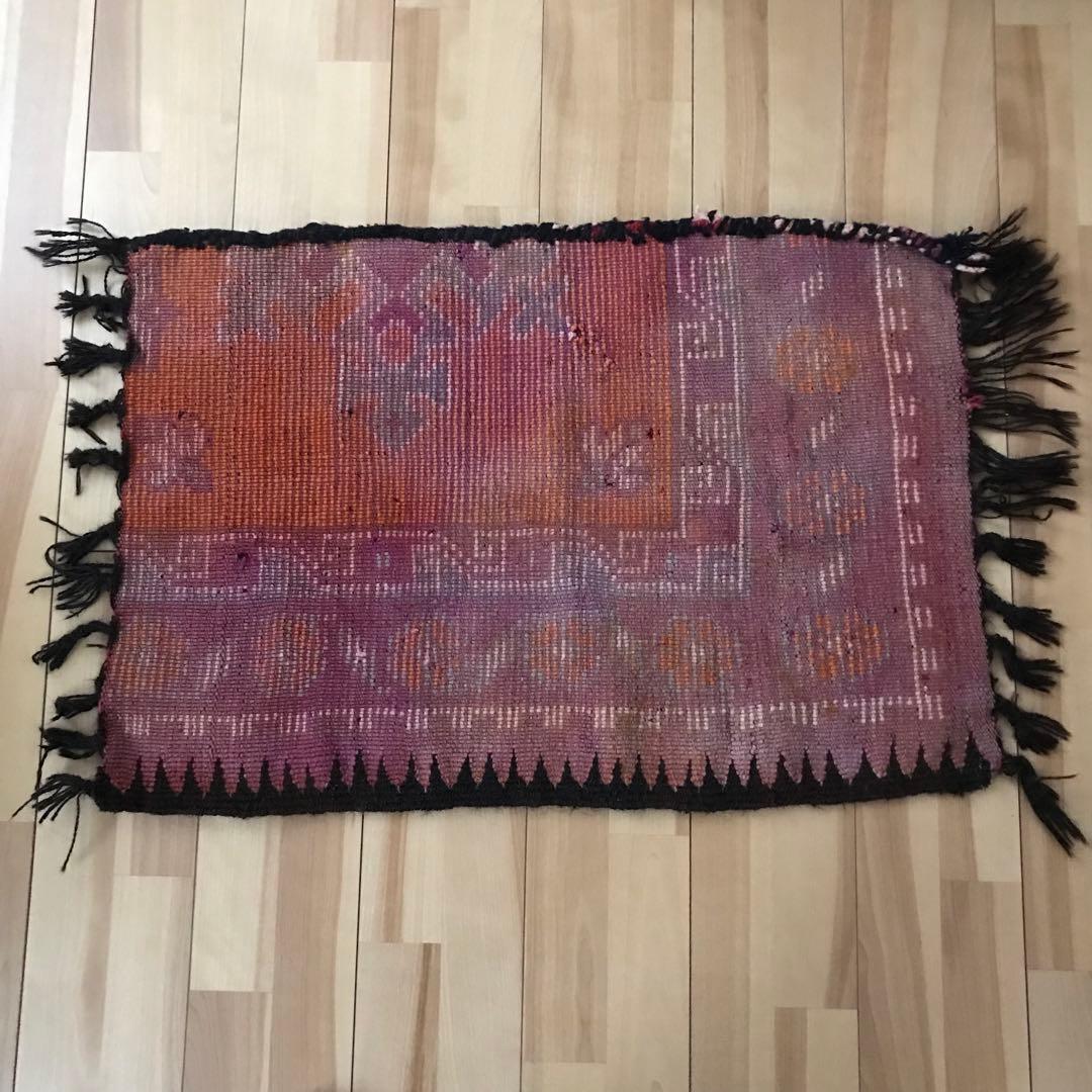 ヴィンテージ モロッコ ラグ カーペット 敷物 絨毯