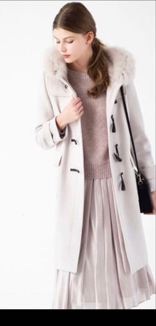 ANAYI アナイ フォックスファー メルトン ダッフルコート