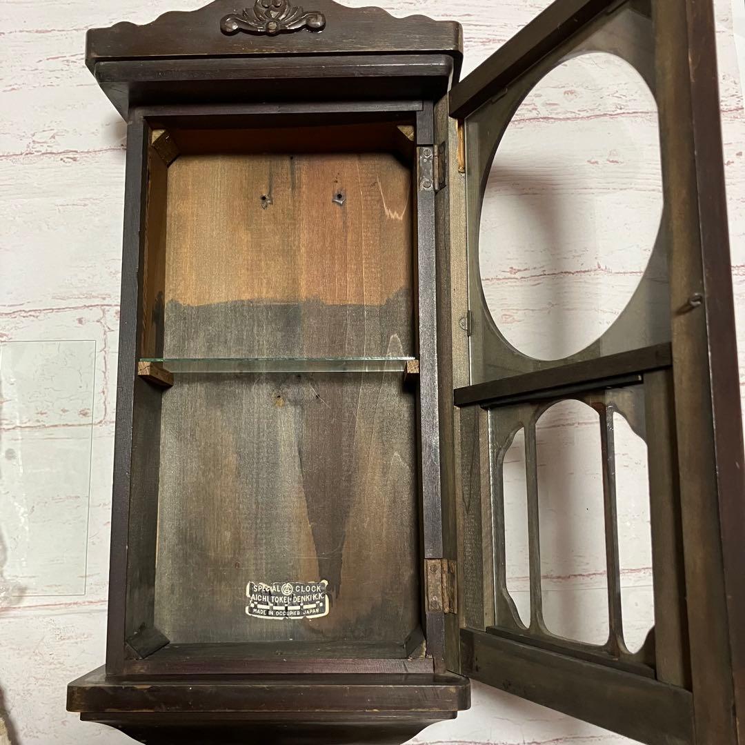 掛け時計　柱時計　ウォールラック　昭和レトロ　アンティーク　古時計