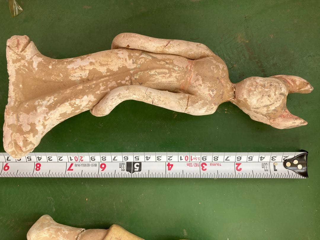 中国、唐加彩俑