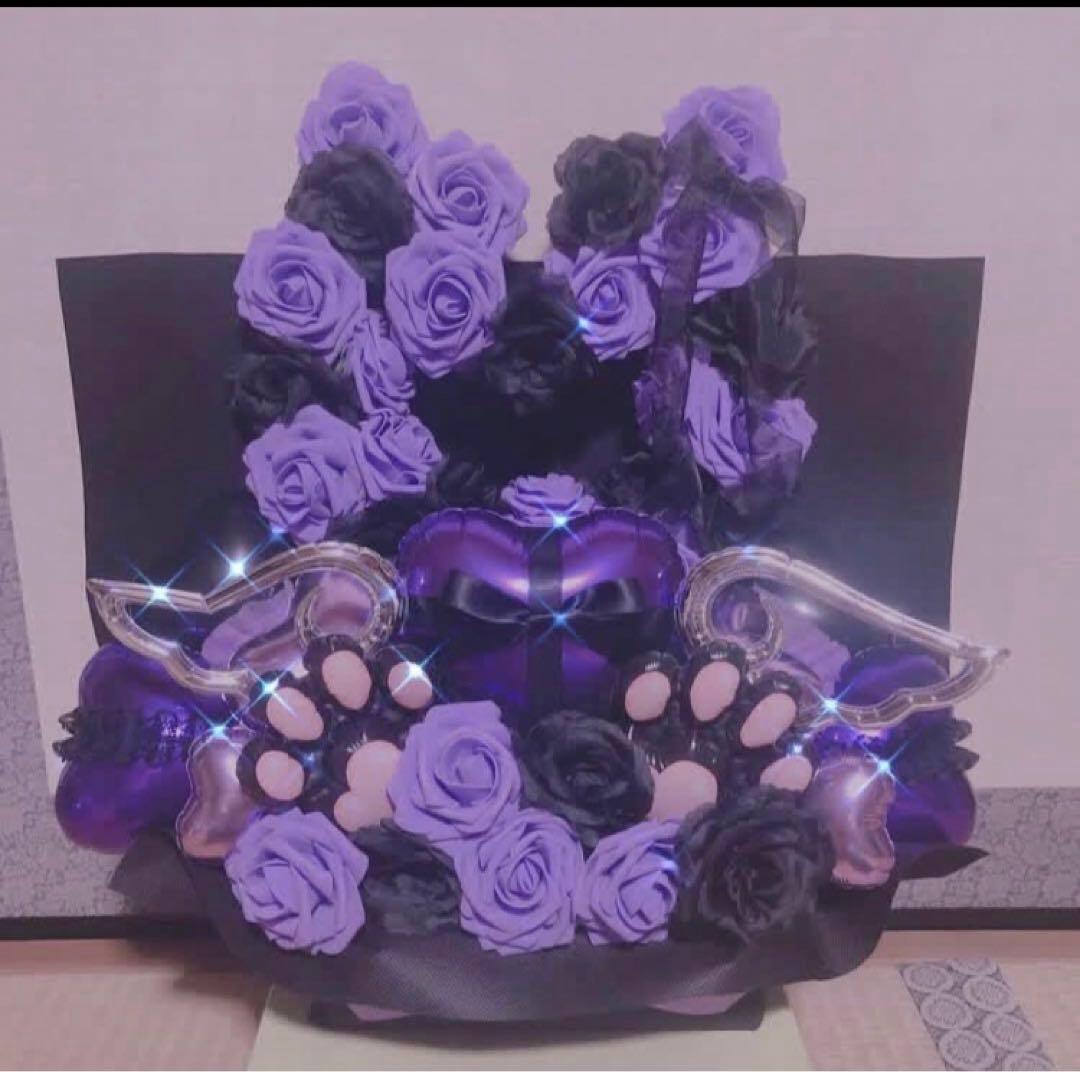 わわわ　バルーンアレンジ バルーンギフト　猫　生誕祭　推し　卓フラ