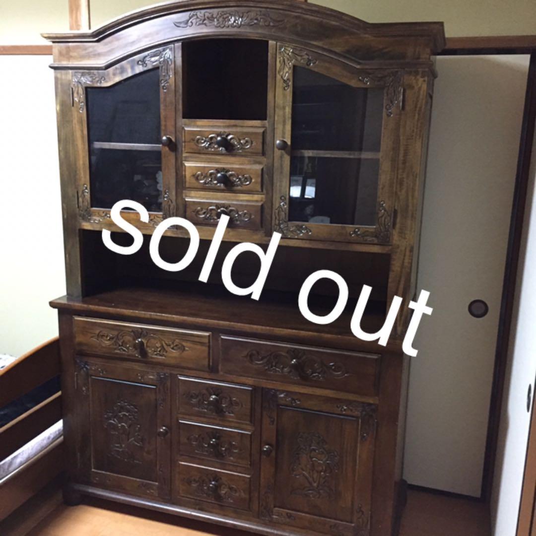 アンティーク 食器棚