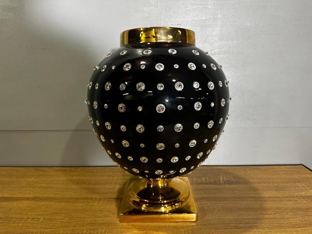 希少『AHURA』アウラ オブジェ スワロフスキー 陶器 陶器製 置物.