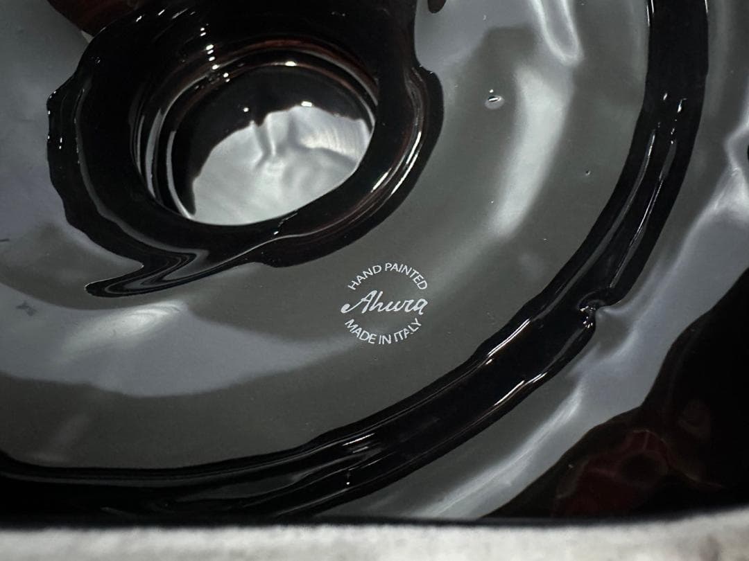 希少『AHURA』アウラ オブジェ スワロフスキー 陶器 陶器製 置物.