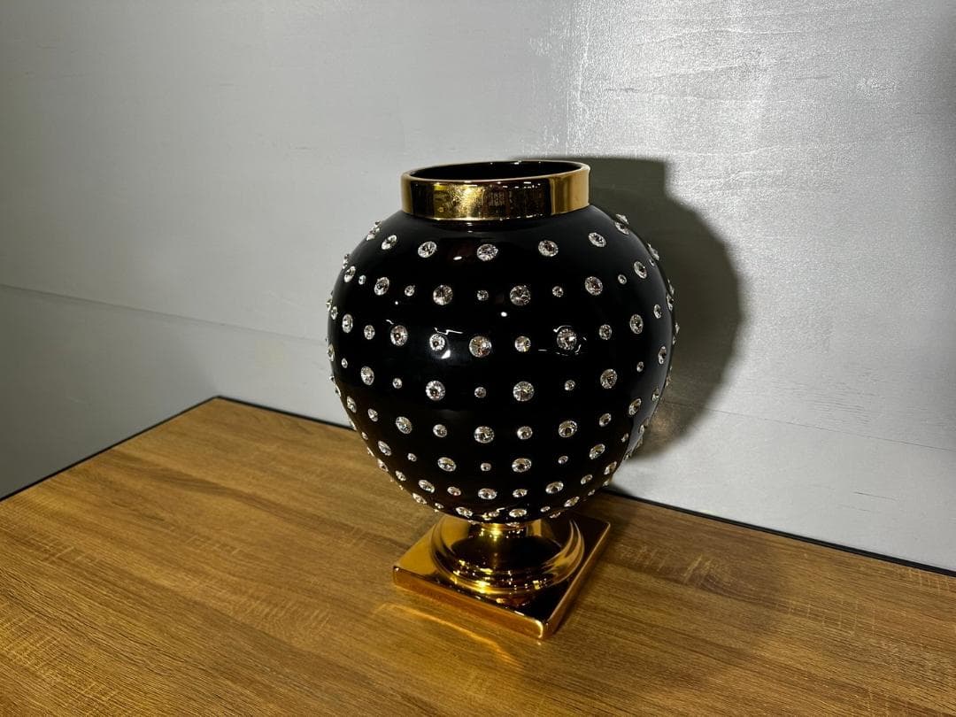 希少『AHURA』アウラ オブジェ スワロフスキー 陶器 陶器製 置物.