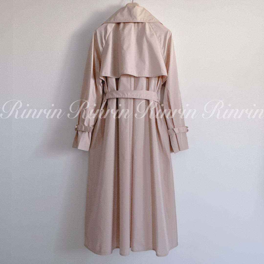 【美品】ANAYI タフタハッスイカコウトレンチコート 36