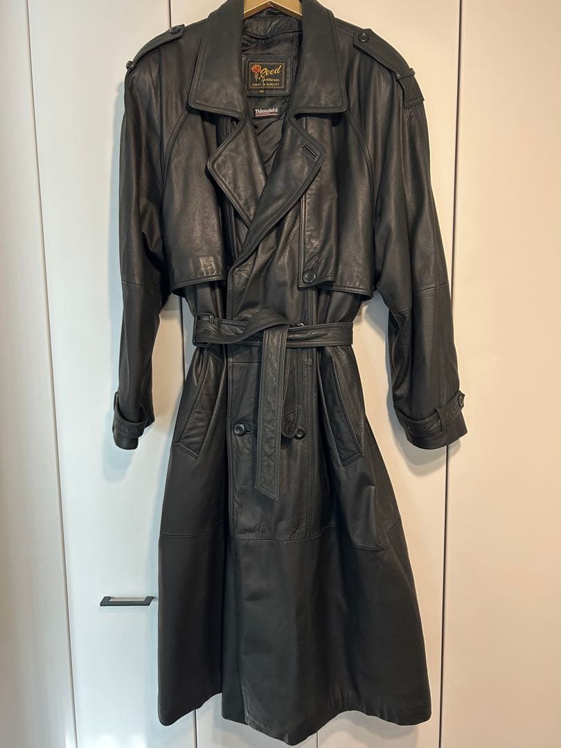 【sullen Tokyo購入】オールレザートレンチコート ブラック