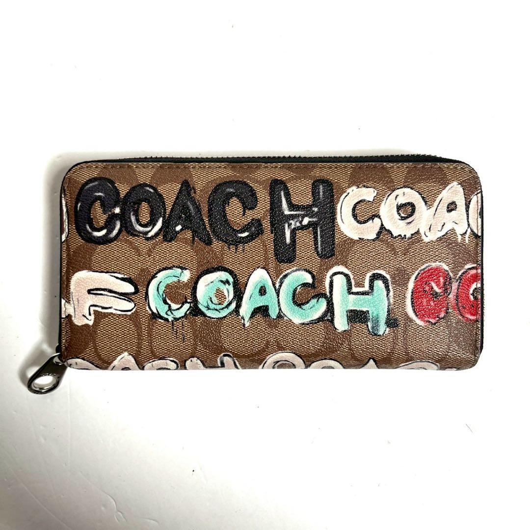 【未使用に近い✨】コーチ 長財布 Mint ＆ Serf コラボ シグネチャー
