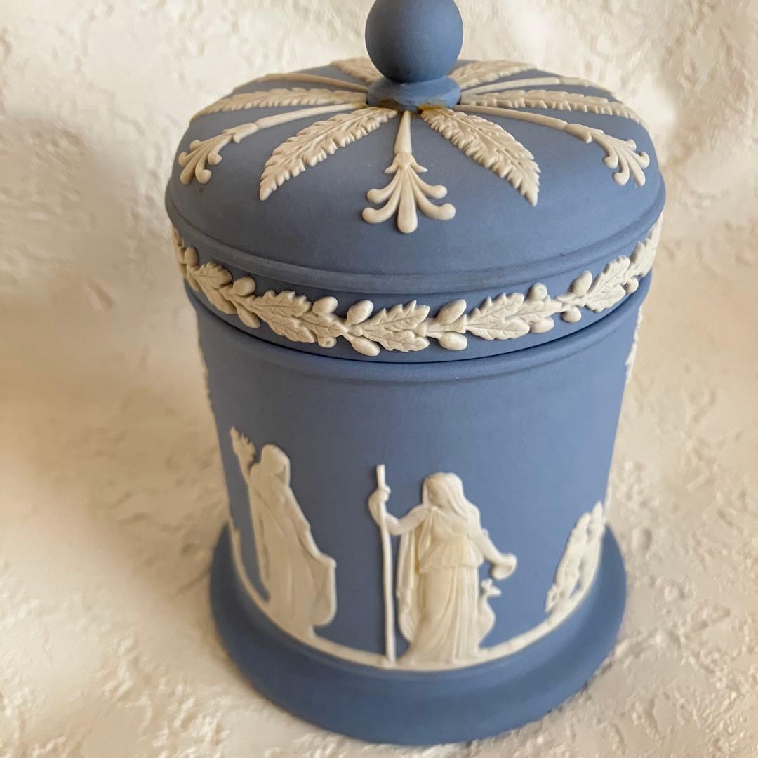 ウェッジウッド　ジャスパー　小物入れ　キャニスター　2個　まとめ売り