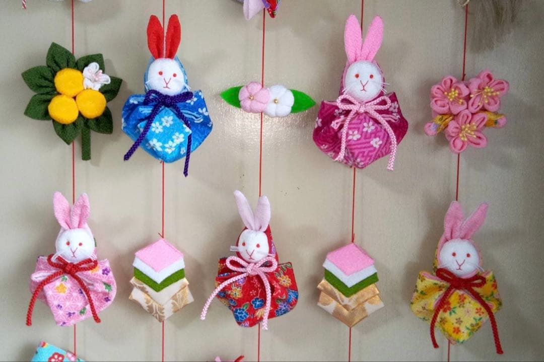 【お値下げ】ひな祭り用つるし雛(2025-2うさぎ)