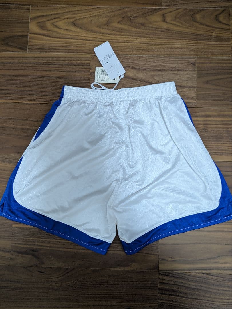 ☆ホワイト×ブルー　アシックス　バレーボール　ゲームパンツ　パンツ　国体