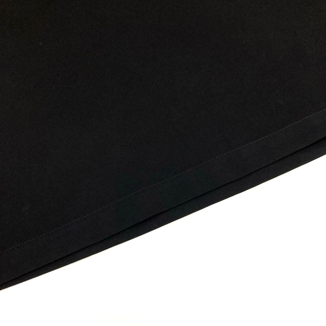 LIMI feu 美品25SS ダブルサテン Vネック フレアドレス 黒2