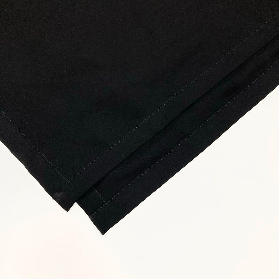 LIMI feu 美品25SS ダブルサテン Vネック フレアドレス 黒2