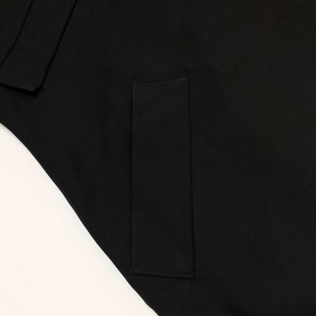 LIMI feu 美品25SS ダブルサテン Vネック フレアドレス 黒2