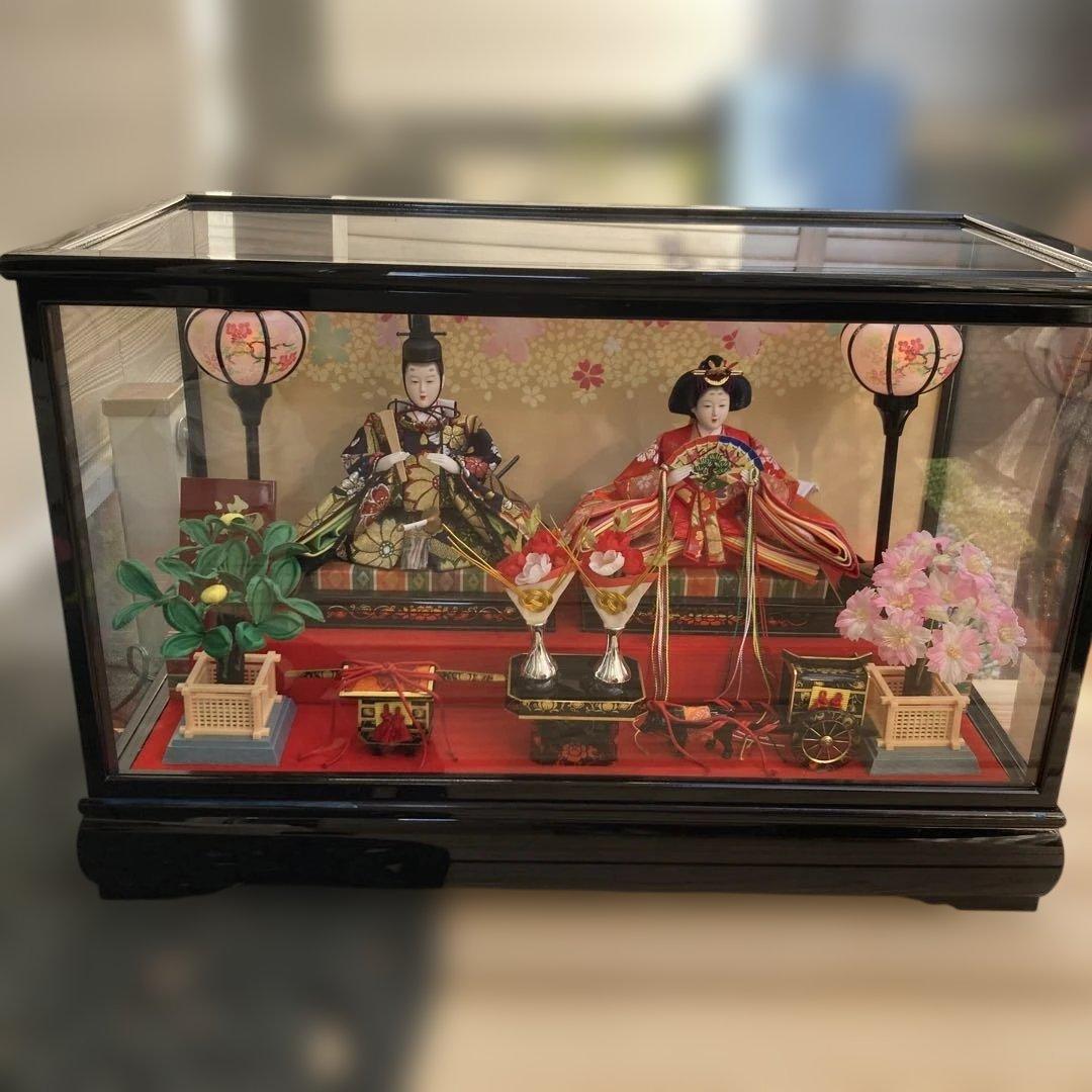 雛人形 親王飾り ケース入り ひな祭り 節句飾り