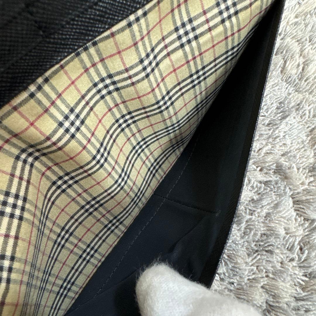 BURBERRY バーバリー 長財布 レザー ブラック 内ノバチェック