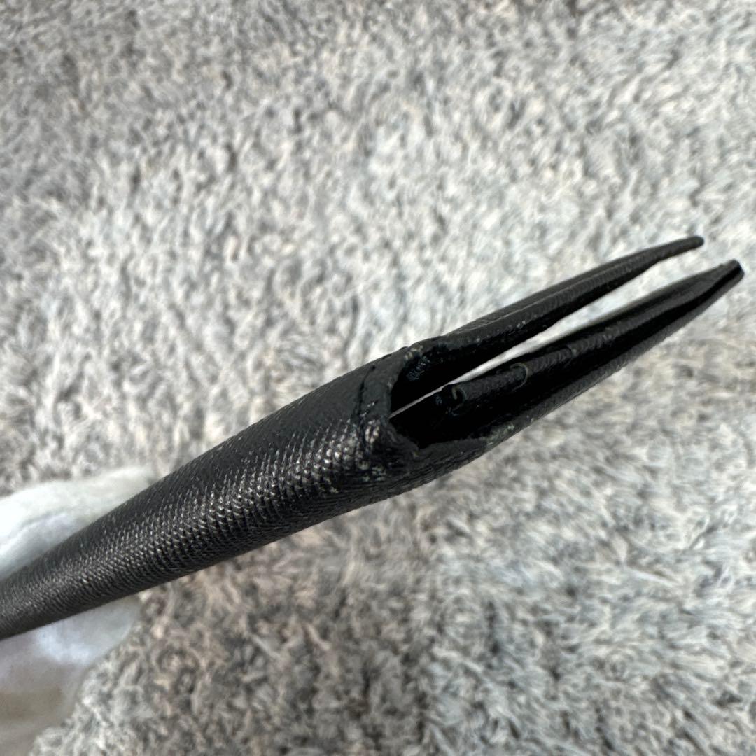 BURBERRY バーバリー 長財布 レザー ブラック 内ノバチェック