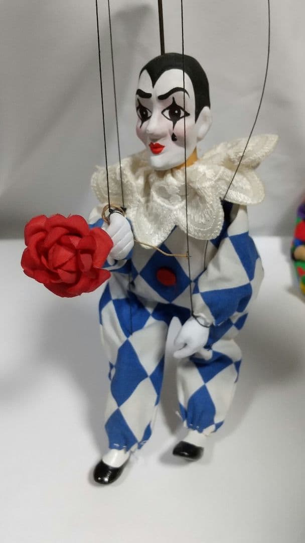 プラハから来ましたマリオネット ピエロと道化師セット