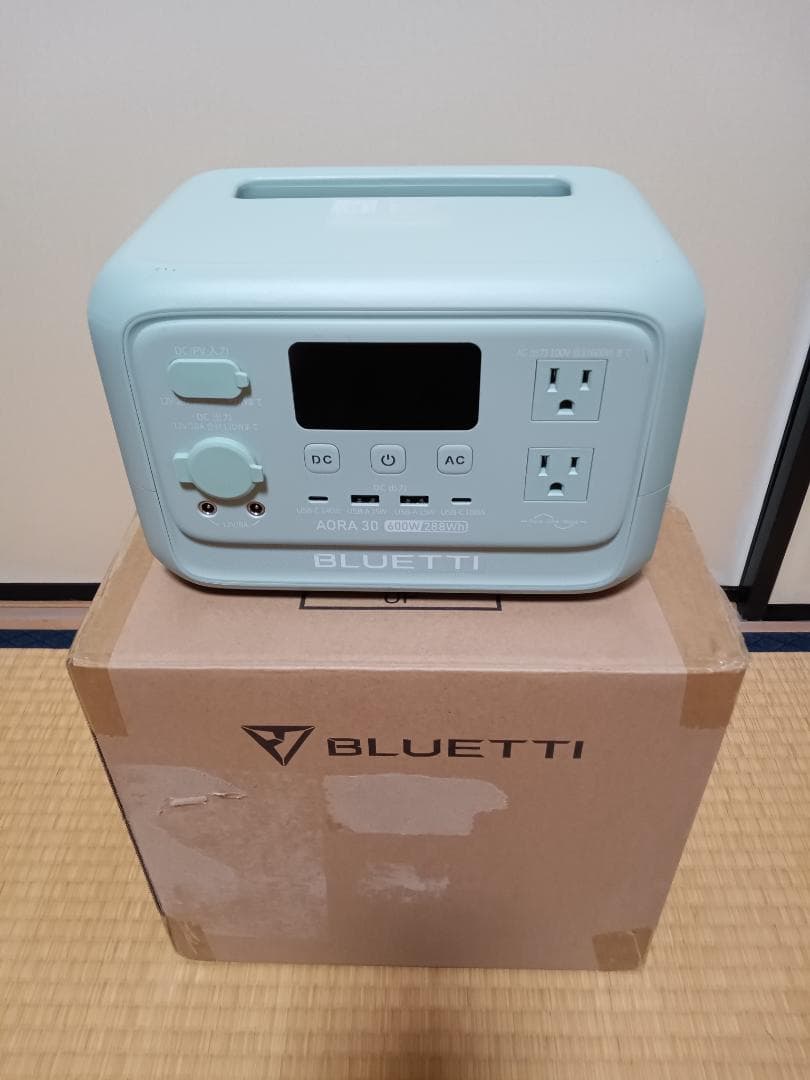 BLUETTI AORA 30 V2 ポータブル電源 ミントグリーン