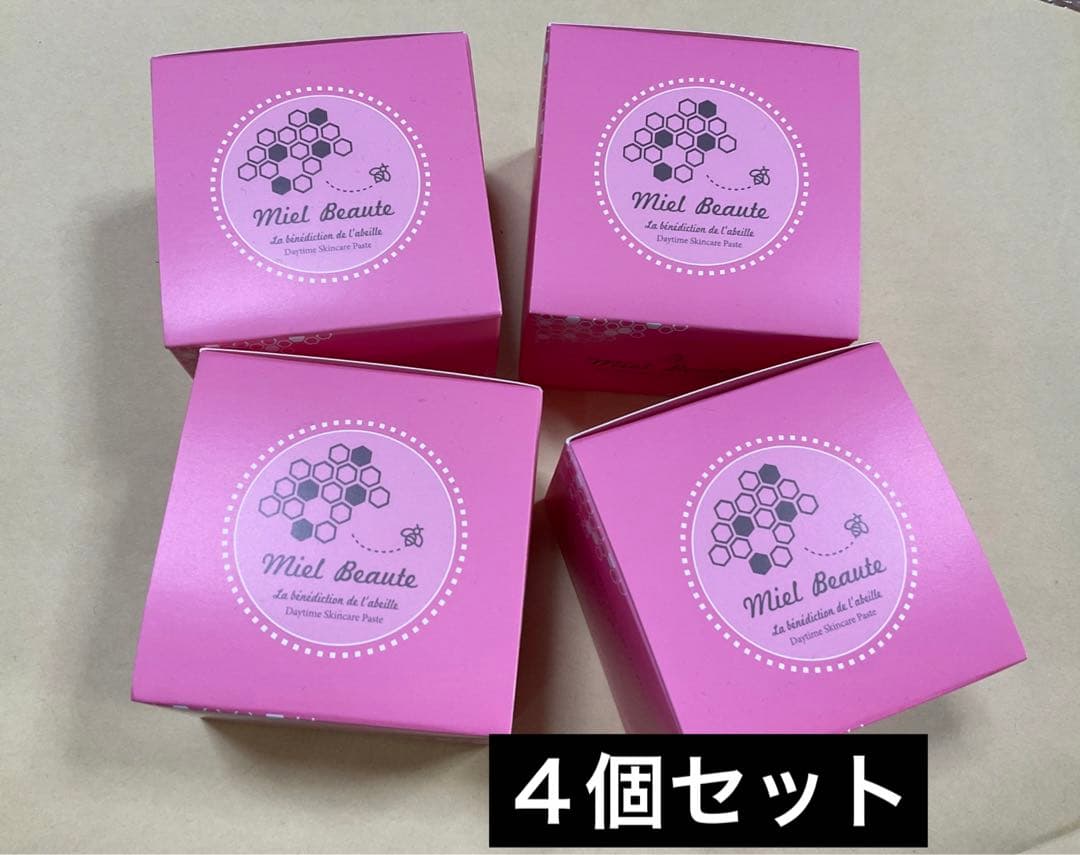 ミエルボーテ　デイタイムスキンケアペースト(ピンク) 25g 日中用クリーム4個