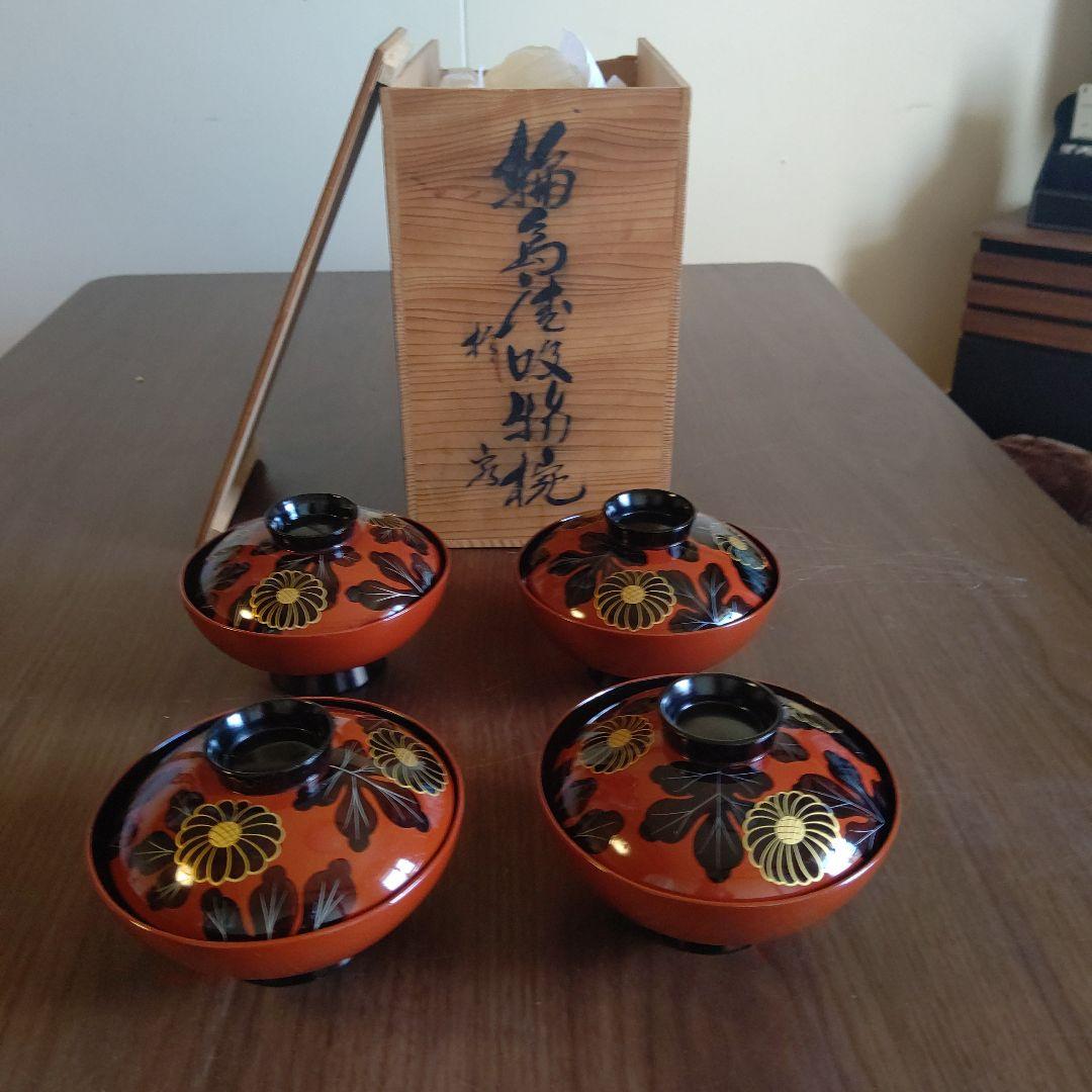 輪島塗。お椀セット