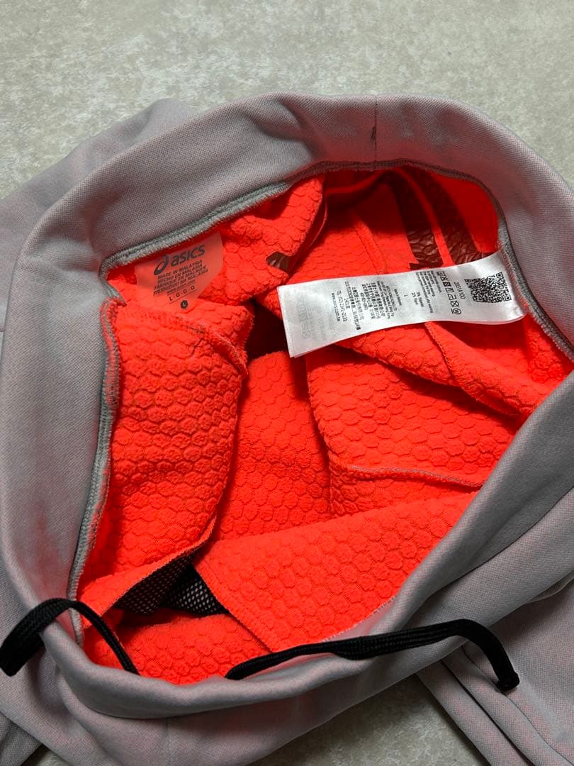 極美品 セットアップ アシックス GEL-HEAT フルジップフーディー L