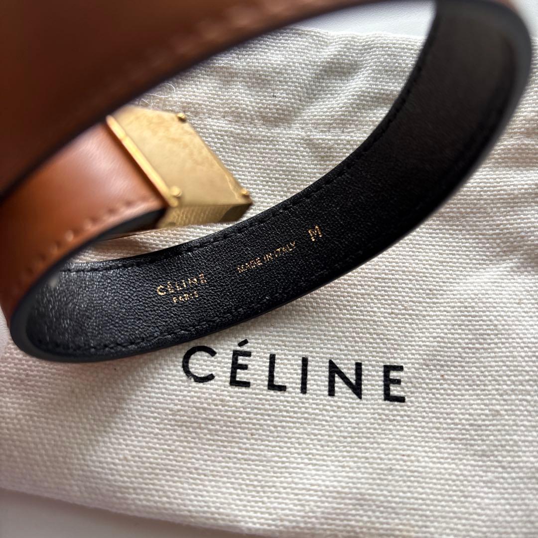 CELINE セリーヌ 二重巻きレザーブレスレット