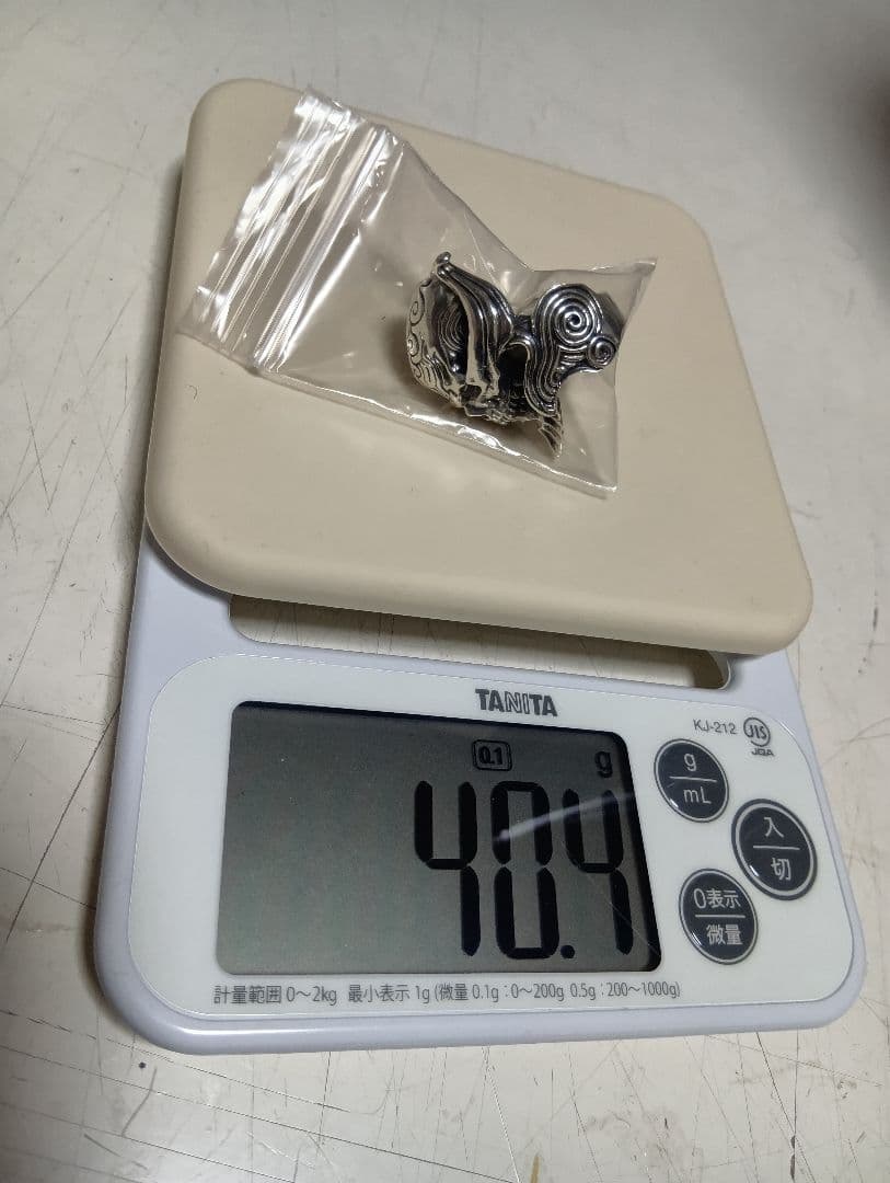 美品　40g 牙狼 魔導輪 ザルバ シルバー925 スカルリング