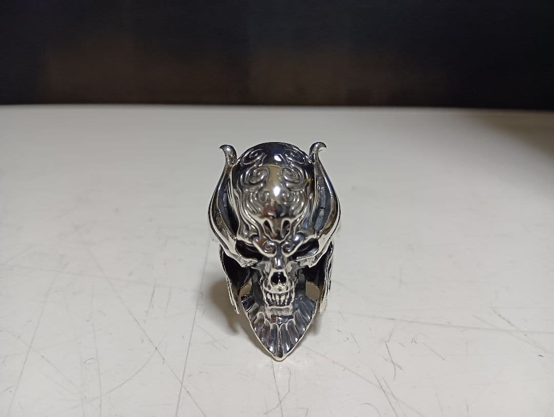 美品　40g 牙狼 魔導輪 ザルバ シルバー925 スカルリング