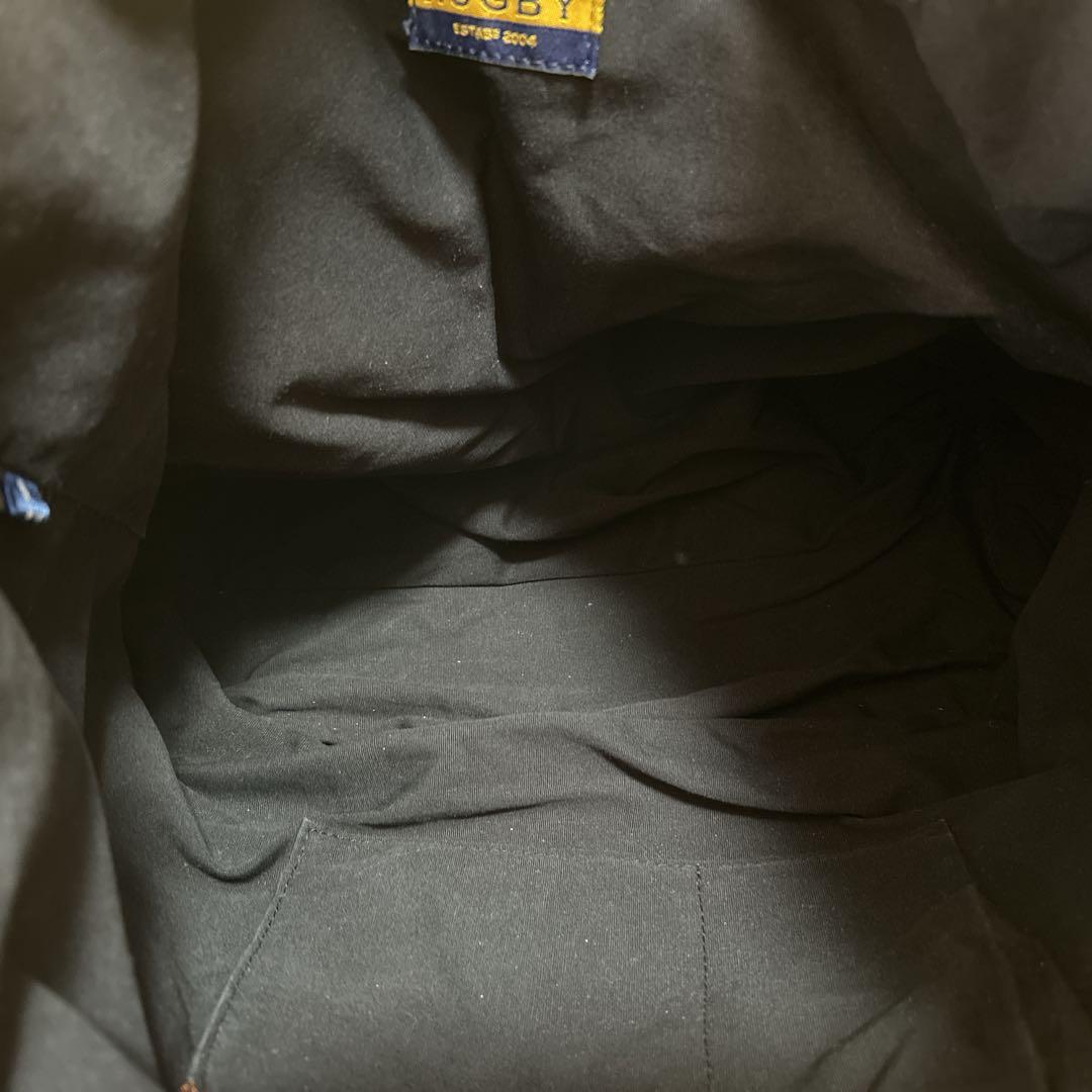 RALPH LAUREN RUGBY トートバッグ キャンバス×レザー スカル