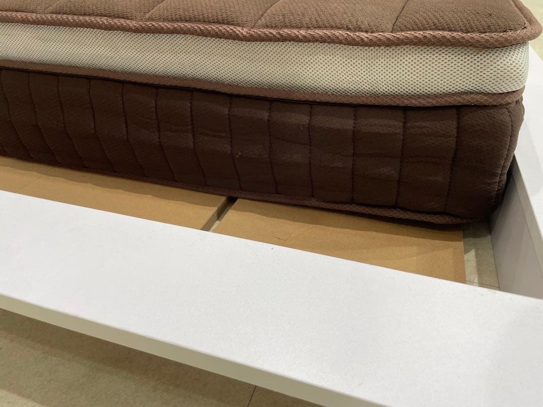 【新品未使用】超快眠マットレス抗菌防臭防ダニ二層コイル クイーンサイズマットレス