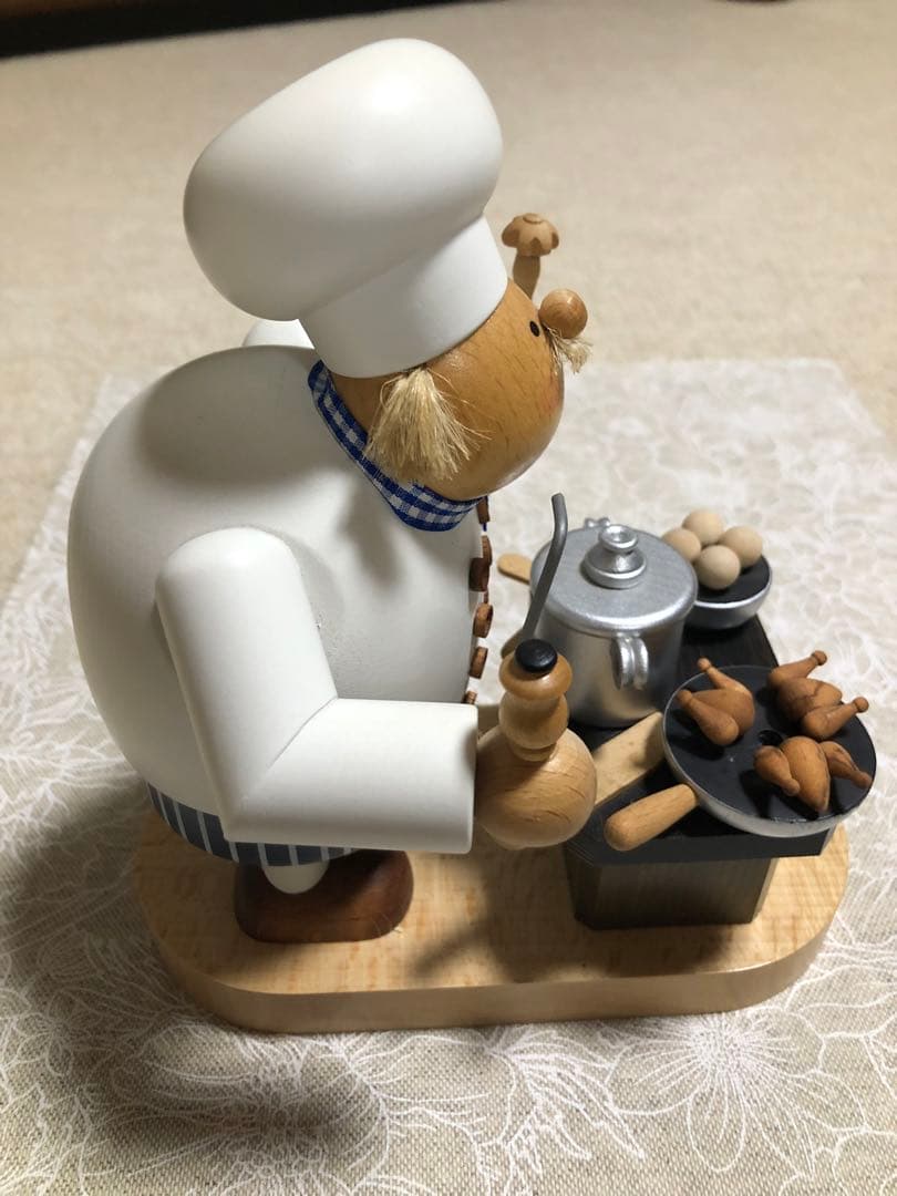 KWO ドイツ　煙り出し人形　コックさん　香炉　パイプ人形