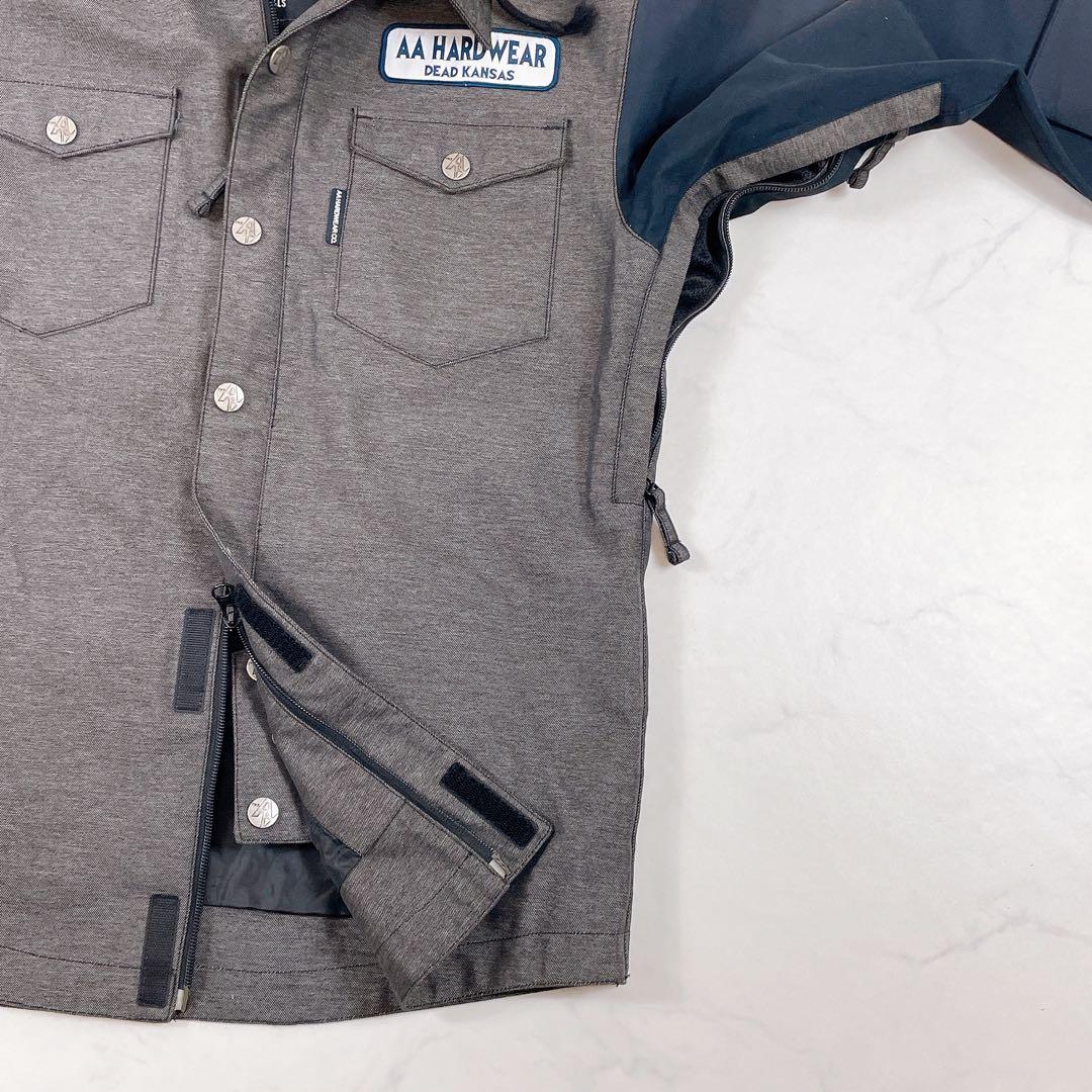 AA HARDWEAR DEAD KANSAS デニム調スノーウェア上下セット