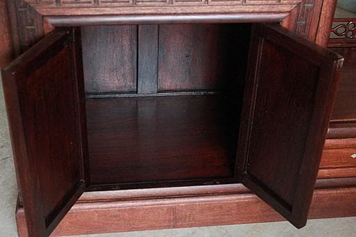 A*A様 唐木　紫檀無垢材　飾り棚　茶棚　茶箪笥　螺鈿　古家具　古民家