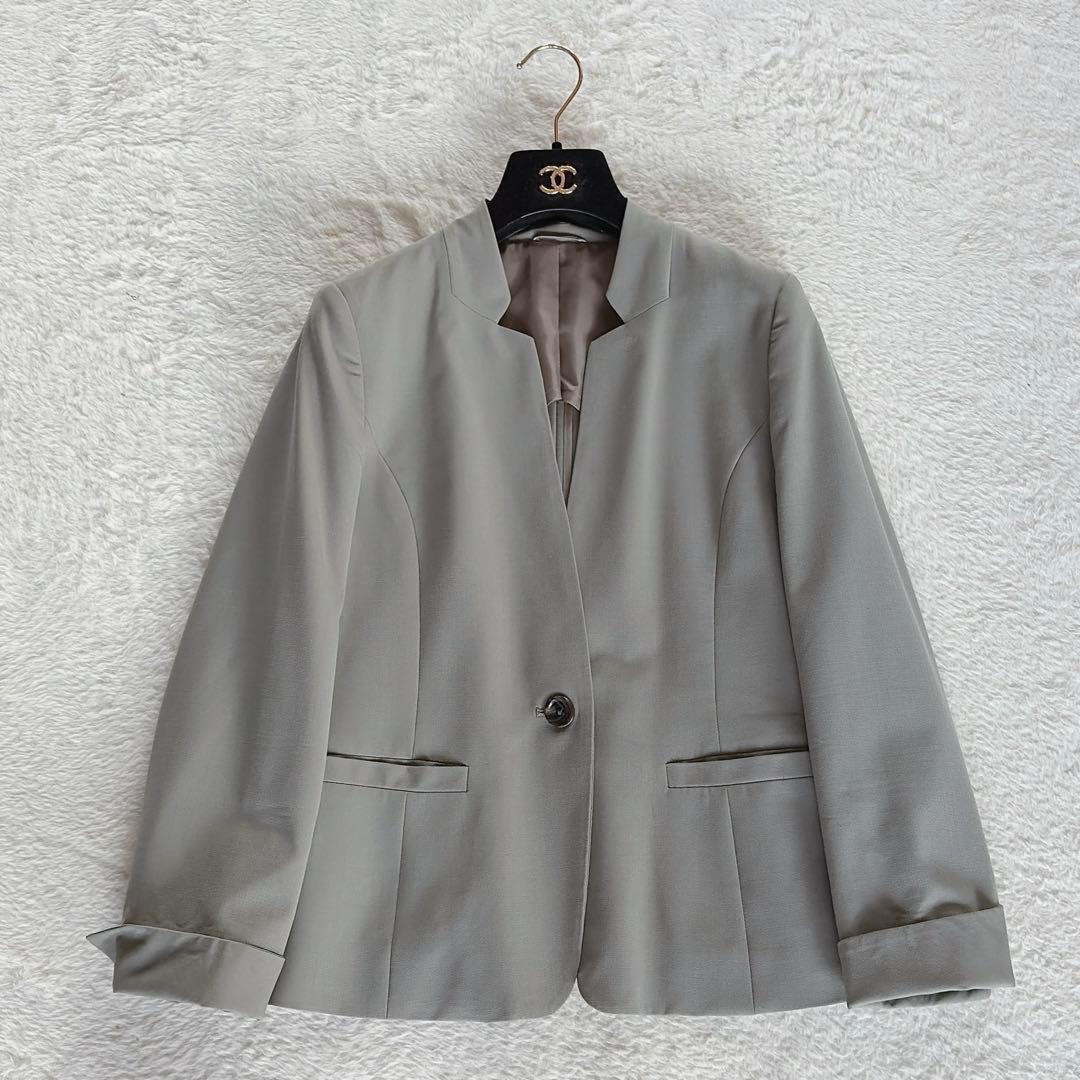 【アンカーウーマン】ノーカラージャケット パンツ スカート スーツセットアップ9