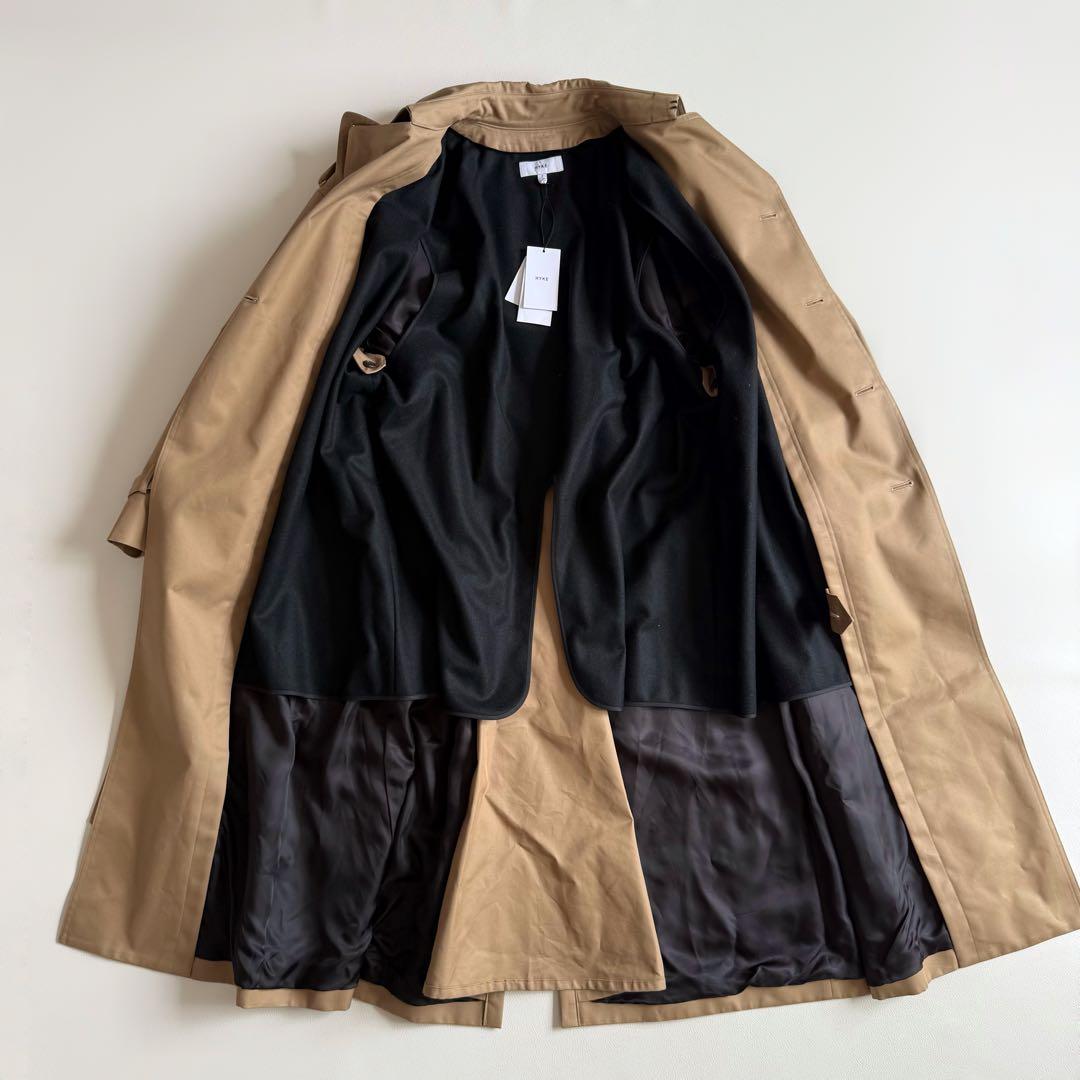 新品　ハイク　トレンチコート　ビッグフィット　ベージュ　2