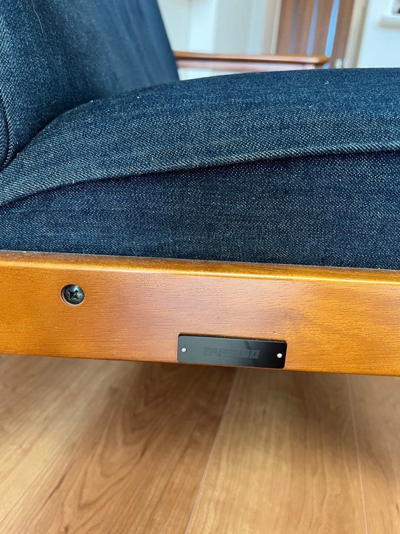 【100台 限定生産】カリモク60 カイハラデニム Kチェア2人掛け　ソファ