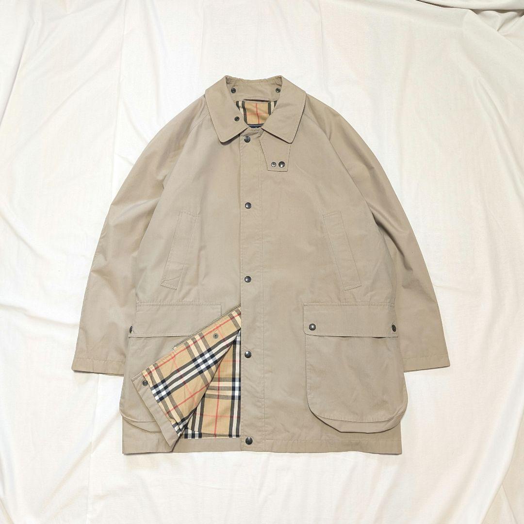 【Burberrys】90sイングランド製ハーフコート・カーコート　ベージュ
