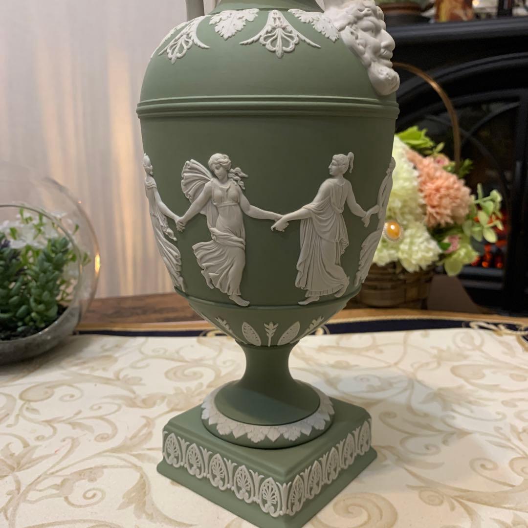 希少　ウェッジウッド ジャスパー　ダンシングアワー　飾り壺　フラワーベース花瓶