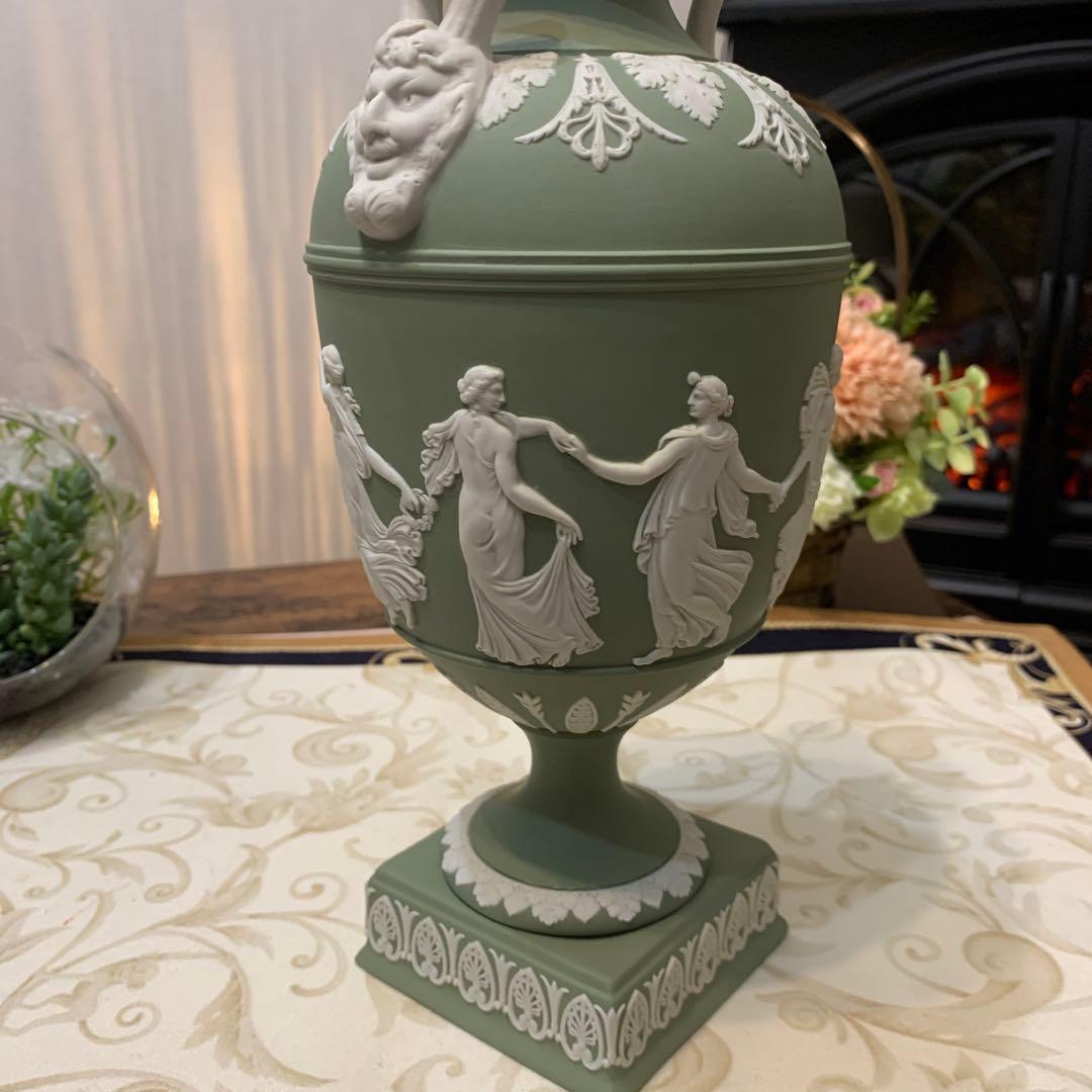 希少　ウェッジウッド ジャスパー　ダンシングアワー　飾り壺　フラワーベース花瓶