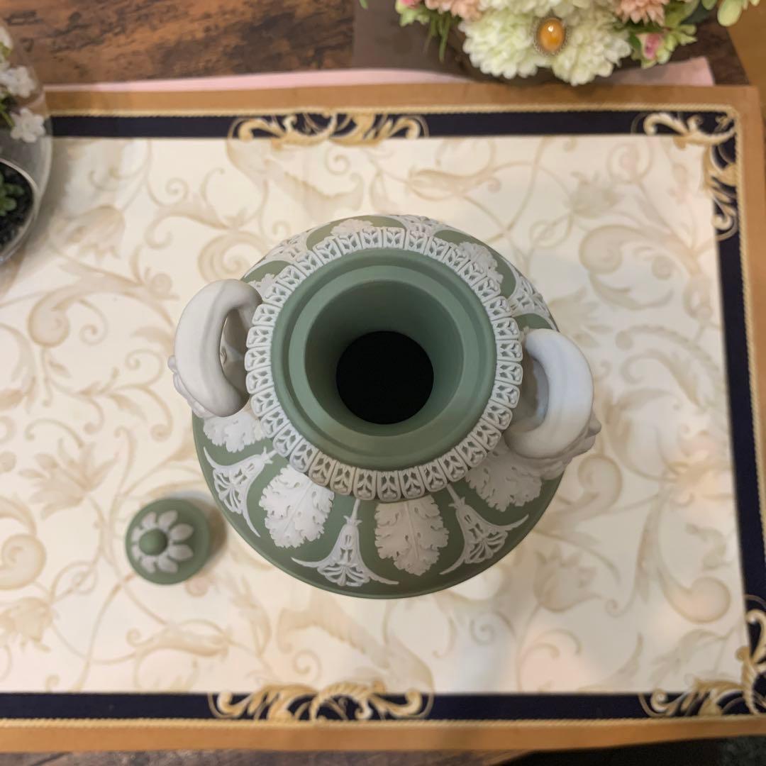 希少　ウェッジウッド ジャスパー　ダンシングアワー　飾り壺　フラワーベース花瓶