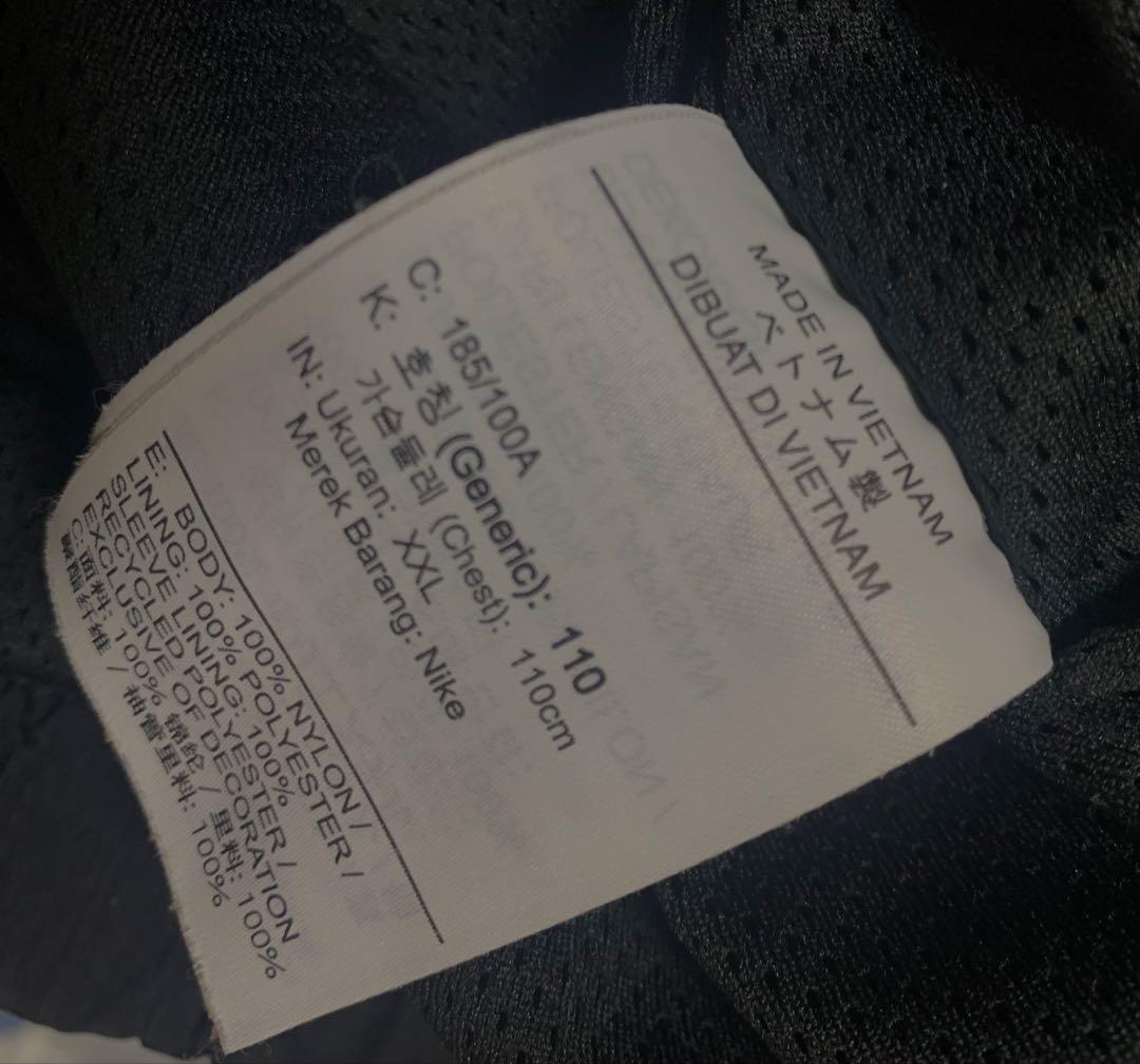 ナイキ プルオーバー アノラック パーカー ナイロンジャケットxxl 黒 ゴルフ