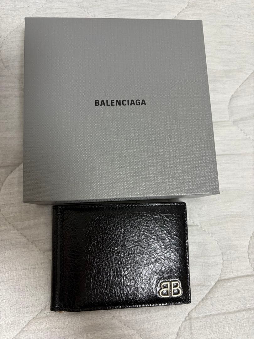 BALENCIAGA モナコレザー　マネークリップ