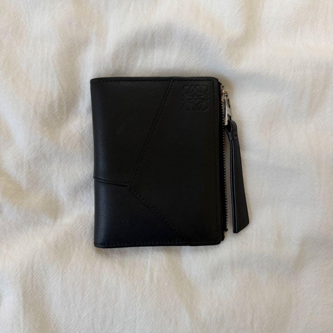 e*l様 【希少】【美品】LOEWE パズル スリム コンパクト ウォレット ブ
