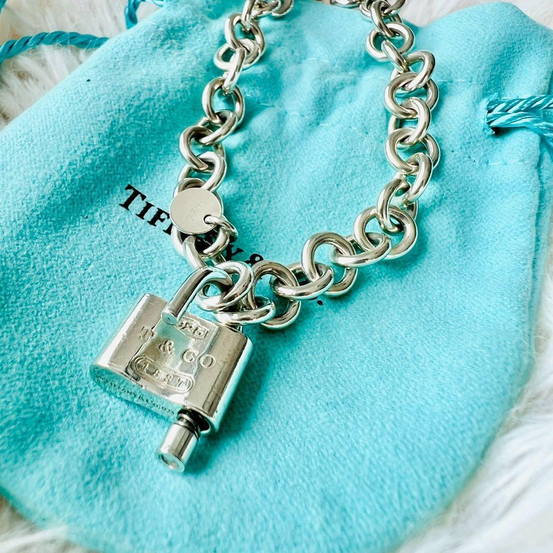 希少✨ティファニー　ブレスレット　カデナ　ロック　鍵　キー