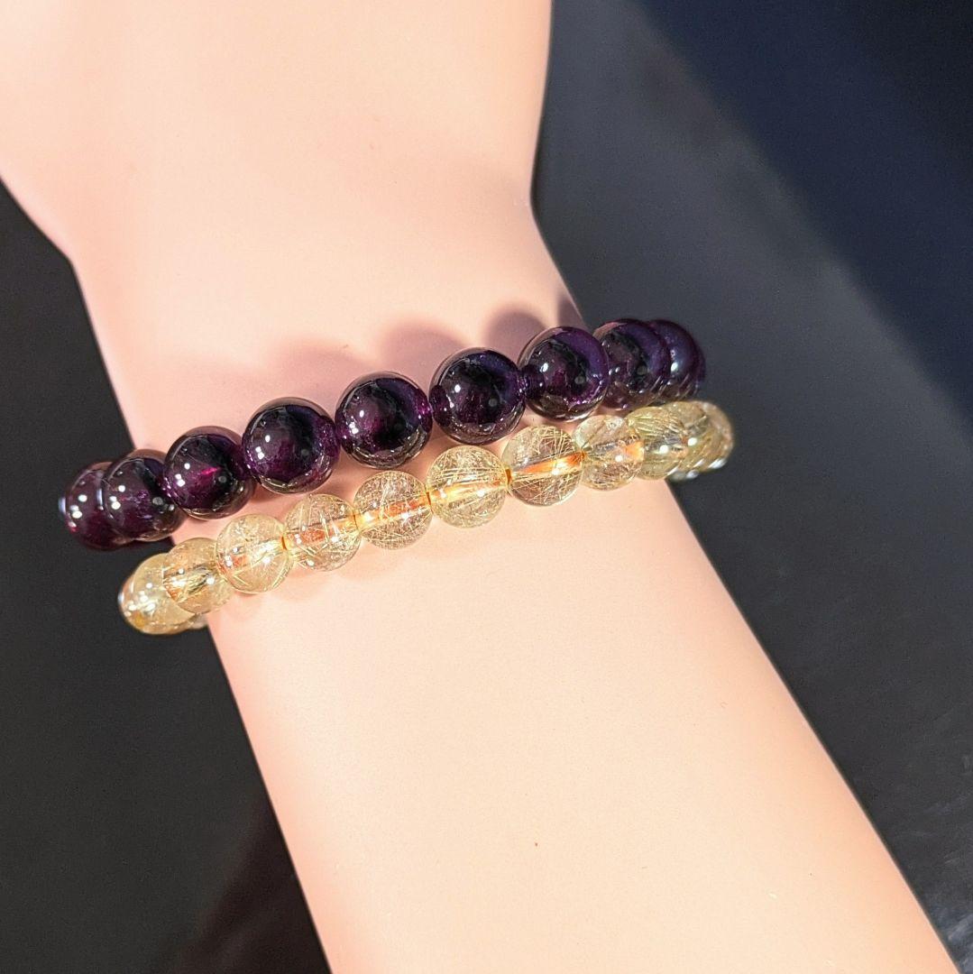 本日限定✿天然美品〘真紅の宝石〙ロードライトガーネット*ブレス【８.8mm珠】